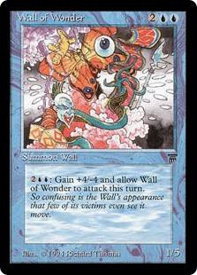 mtg wonder card Magic The Gathering - - Commander Each opponent exiles cards from the top of their library until they exile an instant or sorcery card Card Name: Wonder, 11 cards
