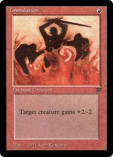 Magic The Gathering Legends Single Card Common Immolation - ToyWiz