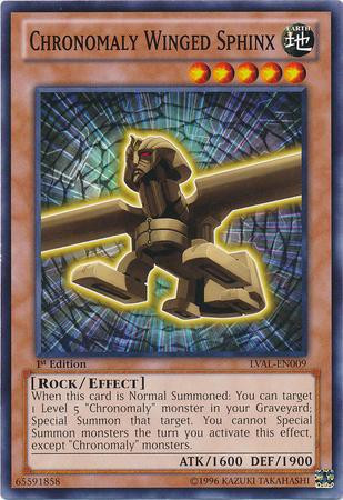 YuGiOh Trading Card Game Legacy of the Valiant Single Card Common Chronomaly Winged Sphinx LVAL-EN009 - ToyWiz YuGiOh Trading Card Game Legacy of the Valiant Single Card Common Chronomaly Winged Sphinx LVAL-EN009 - ToyWiz