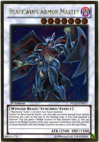 YuGiOh Premium Gold Single Card Gold Rare Blackwing Armor Master PGLD-EN077 - ToyWiz YuGiOh Premium Gold Single Card Gold Rare Blackwing Armor Master PGLD-EN077 - ToyWiz