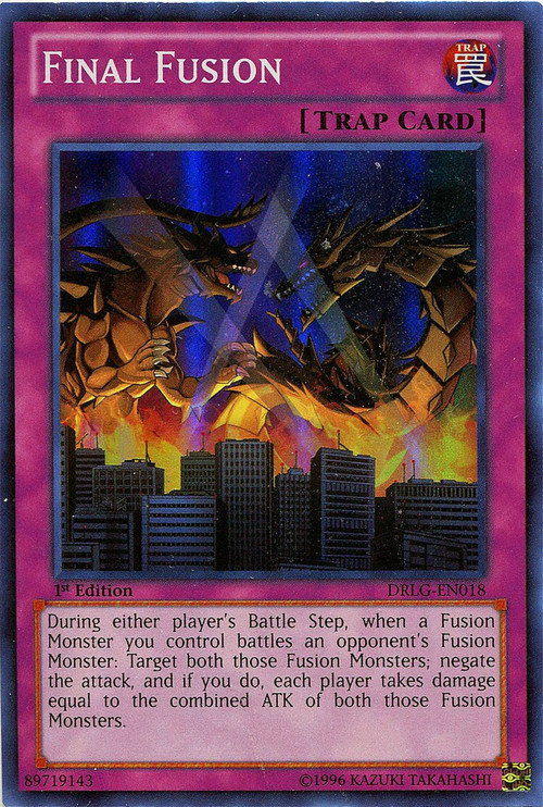 battle fusion yugioh card DLCS-EN019 Yu-Gi-Oh! may be 1st or Unlimited Edition YuGiOh Star Pack Battle Royal