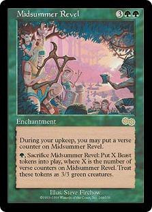 Magic The Gathering Urzas Saga Single Card Rare Midsummer Revel 268 Toywiz - mid summer back sword roblox