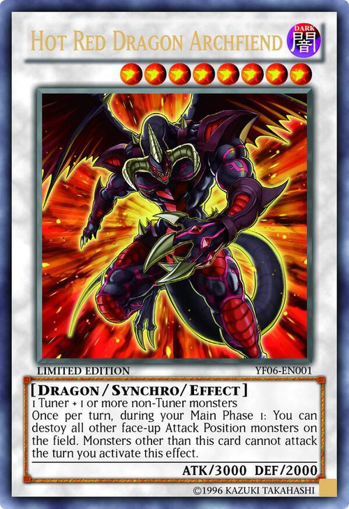 red dragon yugioh card Archfiend's Chain During your End Phase YuGiOh Shonen Jump Single Card