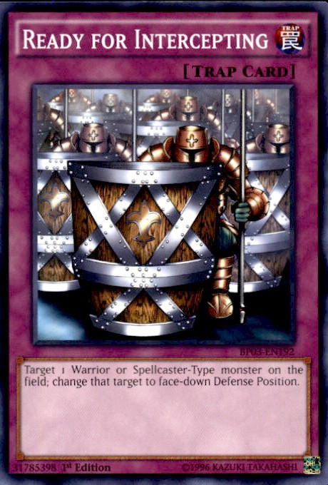 Yu-Gi-Oh! Karte „Ready For Intercepting“ – Starter Deck 2006, Unlimited Edition