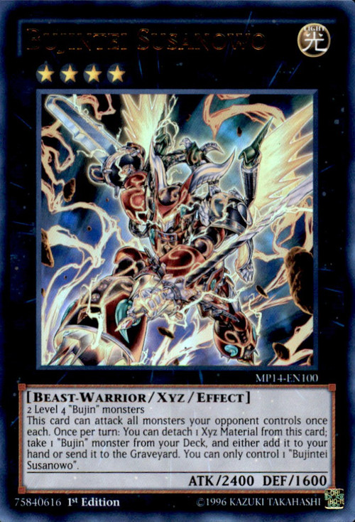 YuGiOh 2014 Mega Tin Single Card Ultra Rare Bujintei