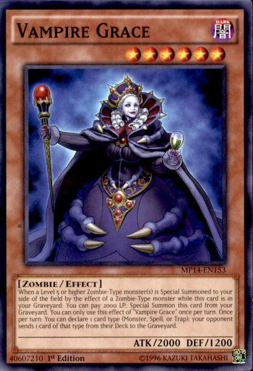 vampire deck yugioh 2014 YU-GI-OH! - Grace (MP14-EN153) - Mega Pack 2014-1st Edition may be 1st or Unlimited Edition YuGiOh 2014 Mega Tin Common