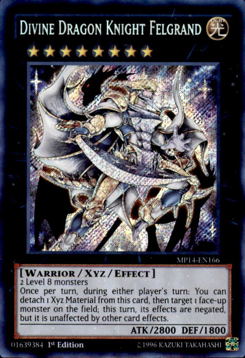 YuGiOh 2014 Mega Tin Single Card Secret Rare Divine Dragon