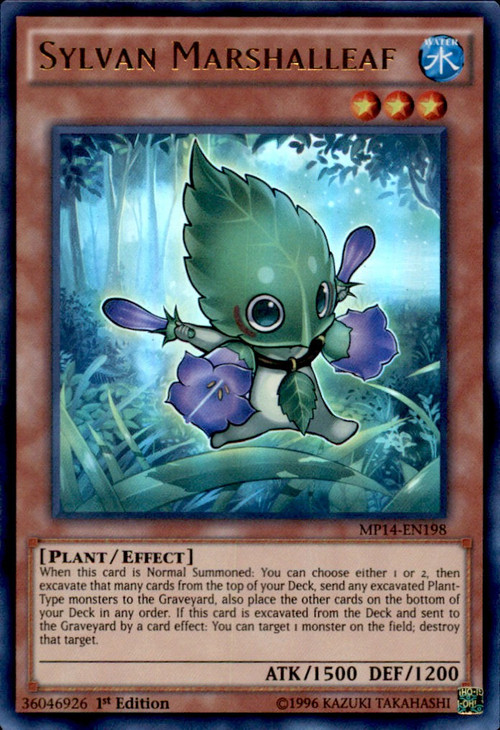 Yu-Gi-Oh! Karte Alsei, The Sylvan High Protector – Ultra Rare, 1st Edition Aus Mega Pack 2014