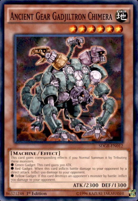 YuGiOh Geargia Rampage Structure Deck Common Ancient Gear Gadjiltron Chimera Sdgr-en012