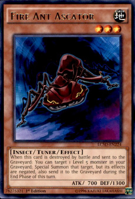 Fire Ant Ascator LC5D-EN224 Legendary Collection 5D's 1st Edition For Sale Online