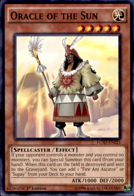 YuGiOh YuGiOh 5Ds Legendary Collection Mega Pack Single Card Common Oracle  of the Sun LC5D-EN223 - ToyWiz