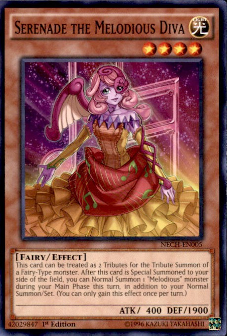 yugioh new melodious cards YU-GI-OH! - Canon The Diva (NECH-EN004) - The Challengers - 1st Edition except LIGHT monsters (this effect cannot be negated) My Melodious Yugioh Deck Profile