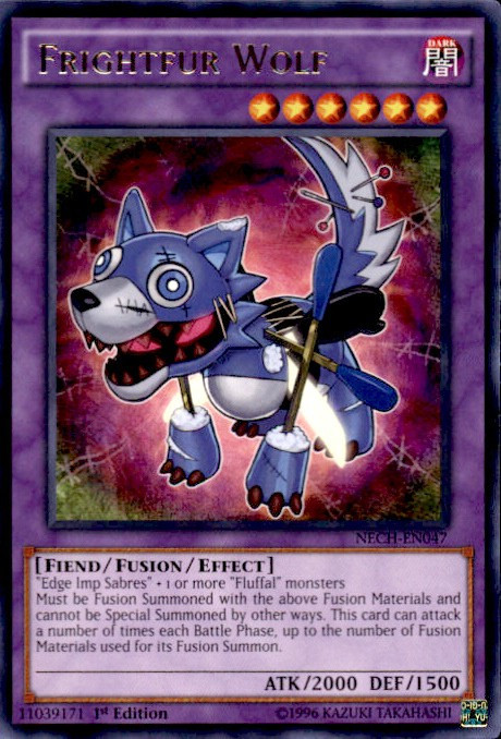 YuGiOh Trading Card Game The New Challengers Single Card Rare Frightfur  Wolf NECH-EN047 - ToyWiz