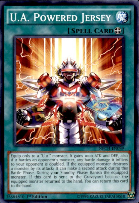 Yu-Gi-Oh! U.A. Powered Jersey Card – NECH-EN089 – The New Challengers – 1st Edition Common - View #7