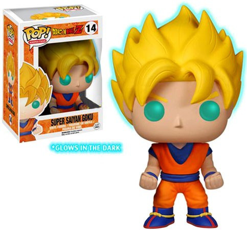 Funko Dragon Ball Z POP! Animation Super Saiyan Goku Exclusive Vinyl Figure #14 [Glow-in-the-Dark]