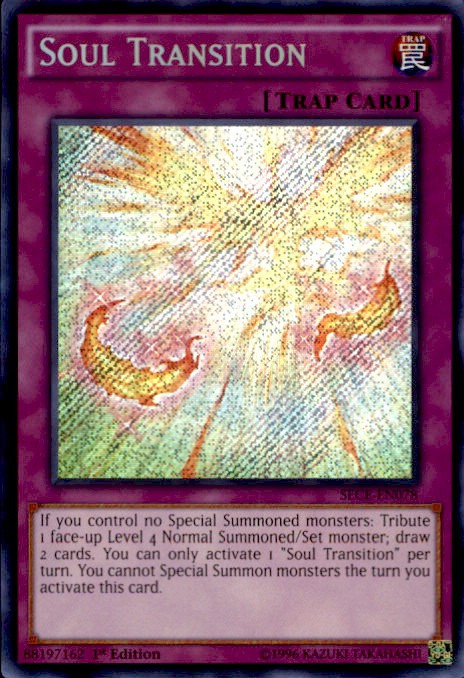 Yugioh Secrets Of Eternity Single Card Secret Rare Soul Transition Sece En078 Toywiz