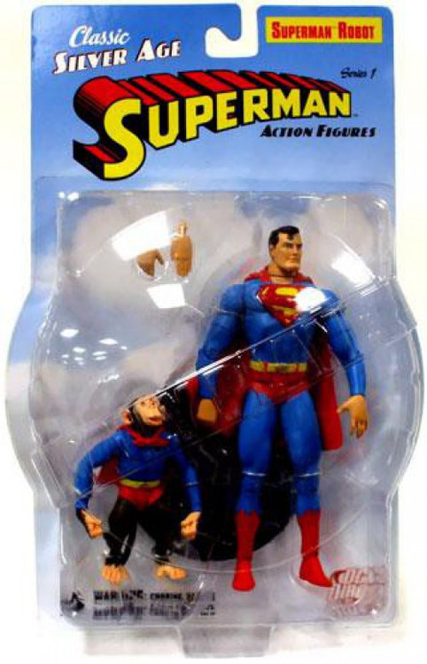 Superman Classic Silver Age Robot Superman Action Figure DC