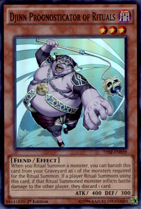 djinn yugioh cards Yu-Gi-Oh Super Rare: CURSENCHANTER OF RITUALS - THSF-EN038 it can make a second attack during each Battle Phase this turn. Yu-Gi-Oh Card - THSF-EN038 -