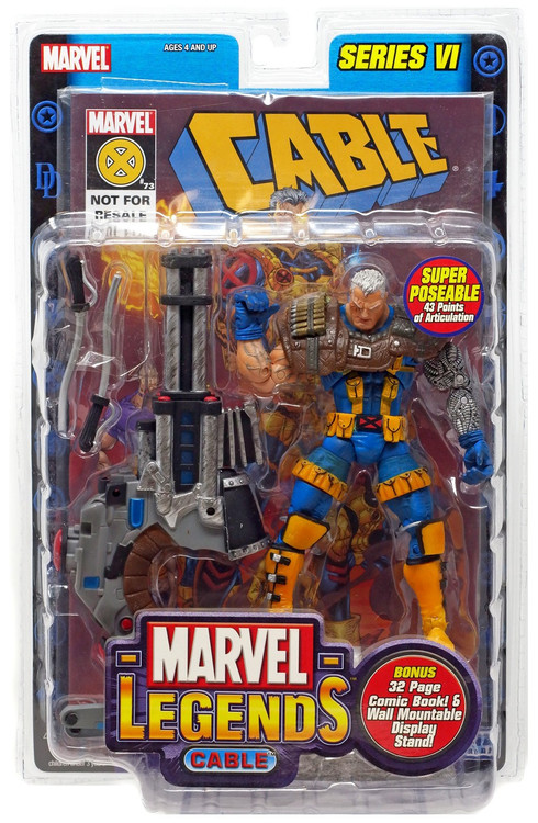 Marvel Legends Series 6 Cable Action Figure Toy Biz - ToyWiz