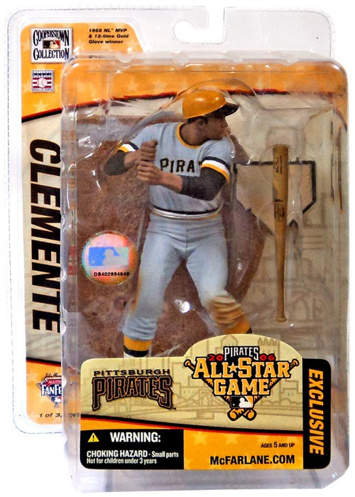 Roberto Clemente Pittsburgh Pirates 1996 Cooperstown Collection MLB SLU  Action Figure with Trading Card at 's Sports Collectibles Store