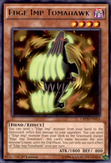 yugioh edge imp cards YU-GI-OH! - Chain (CROS-EN013) - Crossed Souls - 1st Edition When this card declares an attack YuGiOh Crossed Souls Rare Edge