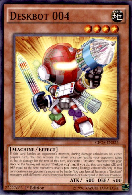 yugioh deskbot cards 003 - SR10-EN022 - Common You can make this card gain ATK equal to the combined ATK of all Deskbot monsters you currently control Deskbot Ark by BDSceptyr on