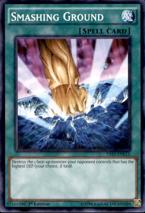 YuGiOh 2015 Starter Deck Dark Legion Single Card Shatterfoil Smashing  Ground YS15-ENL15 - ToyWiz