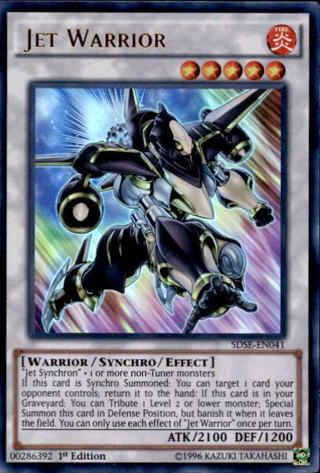 yugioh warrior synchro deck YuGiOh Synchron Extreme Structure Deck Single Card Ultra Rare Jet Warrior  SDSE-EN041