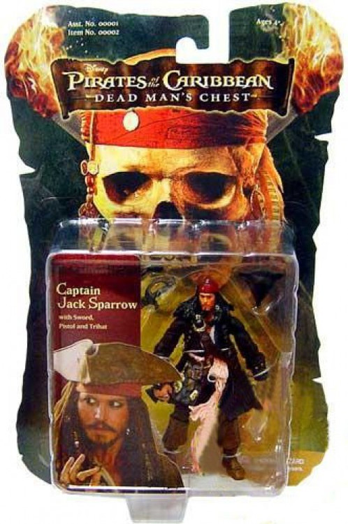 Pirates of the Caribbean Dead Mans Chest Captain Jack Sparrow 3.75 ...