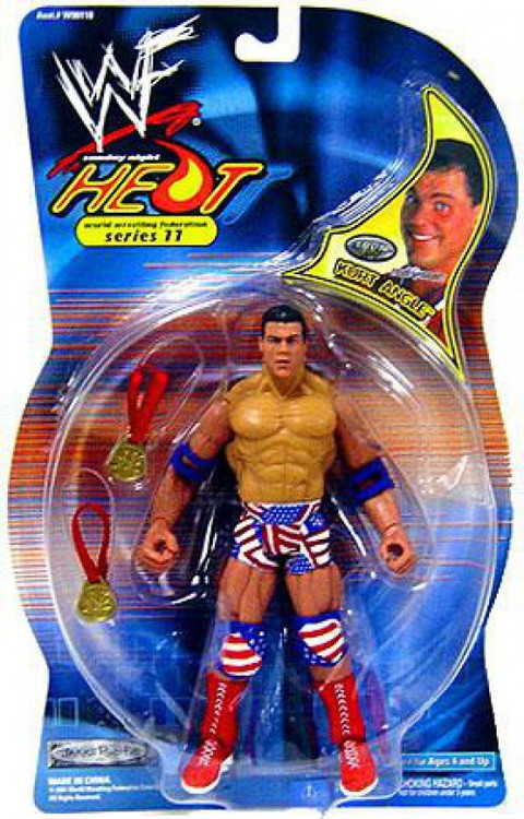WWE Wrestling WWF Sunday Night Heat Kurt Angle Action Figure Jakks