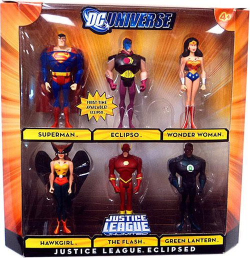 DC Universe Justice League Unlimited The League United Action Figure Set 