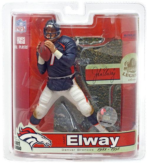 McFarlane Toys NFL Denver Broncos Sports Picks Football Legends Series 3  John Elway Action Figure [Blue Jersey]