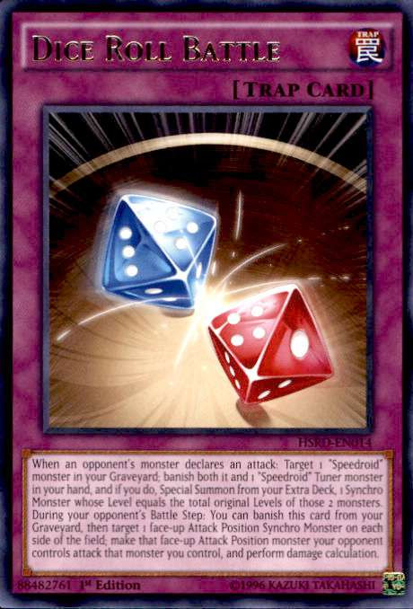 YuGiOh High-Speed Riders Single Card Rare Dice-Roll Battle HSRD-EN014 -  ToyWiz