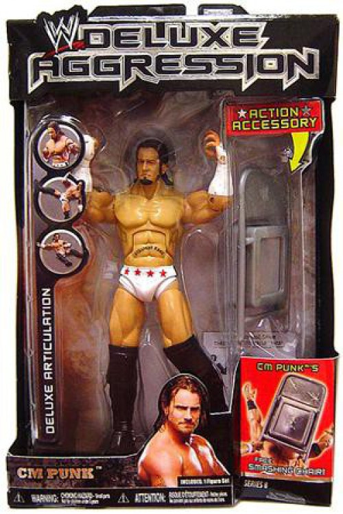 WWE Wrestling Deluxe Aggression Series 8 CM Punk Action Figure 