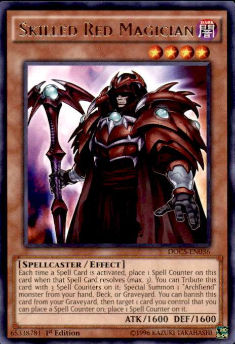 YuGiOh Dimension of Chaos Single Card Rare Skilled Red Magician DOCS ...