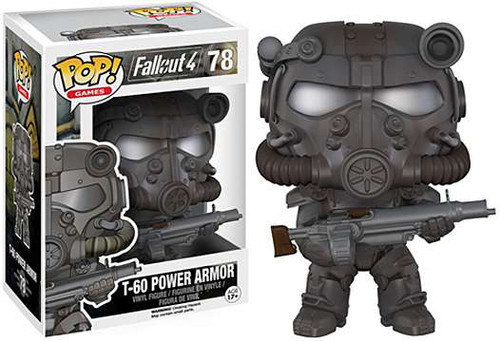 Funko Fallout 4 Pop Games T 60 Power Armor Vinyl Figure 78 Grey Toywiz