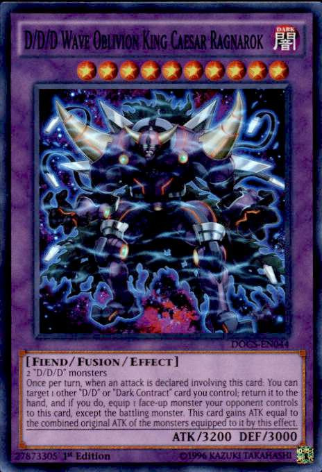YuGiOh Dimension of Chaos Single Card Super Rare DDD Wave Oblivion