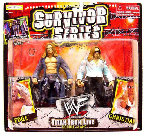 WWE Wrestling Survivor Series TitanTron Live Double Slam Action