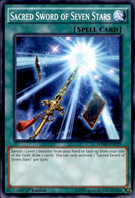YuGiOh Master of Pendulum Structure Deck Single Card Common Sacred Sword of Seven Stars SDMP-EN029 - ToyWiz YuGiOh Master of Pendulum Structure Deck Single Card Common Sacred Sword of Seven Stars SDMP-EN029 - ToyWiz