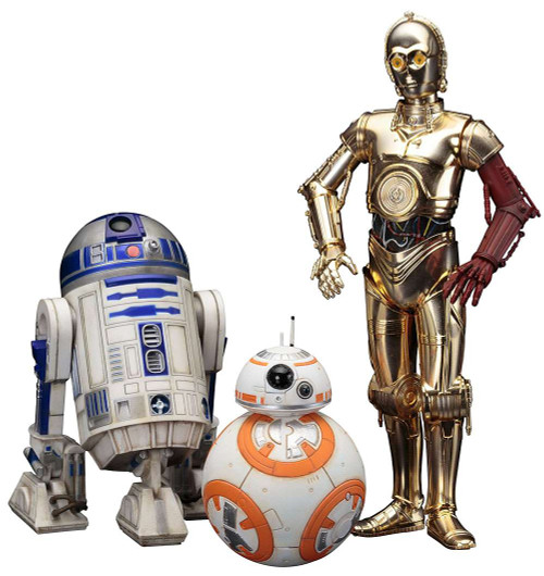 Star Wars R2-D2, C-3PO & BB-8 Statue Pack