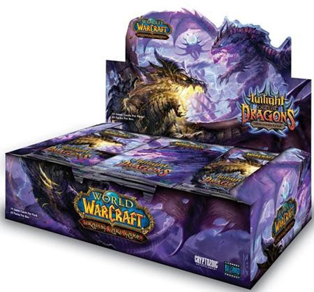 wow booster box World of Warcraft Trading Card Game Twilight of the Dragons Booster Box 24  Packs Cryptozoic Entertainment