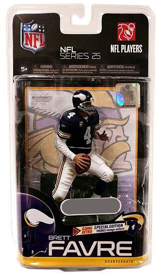 NFL Brett Favre Minnesota Vikings Sports Series 25 McFarlane Toys Action  Figure