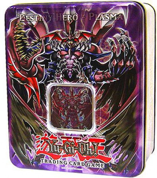 遊戯王 BOOSTER PACK COLLECTORS TIN2007 YuGiOh GX 2007 Destiny Hero Plasma Tin Set Konami - ToyWiz