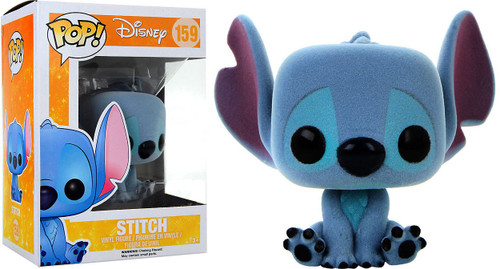 Funko Disney Lilo Stitch POP Disney Stitch Exclusive Vinyl Figure 159  Flocked, Sitting - ToyWiz