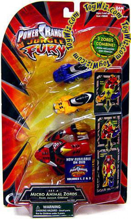 Power Rangers Jungle Fury Micro Animals Micro Animal Zord Minifigures Set A  Bandai America - ToyWiz