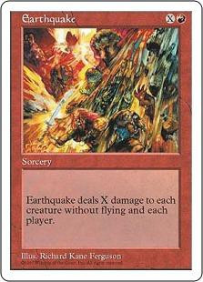 Magic The Gathering 5th Edition Single Card Rare Earthquake - ToyWiz