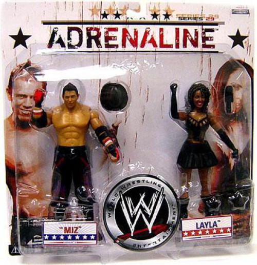 WWE Wrestling Adrenaline Series 29 Miz Layla Action Figure 2-Pack 