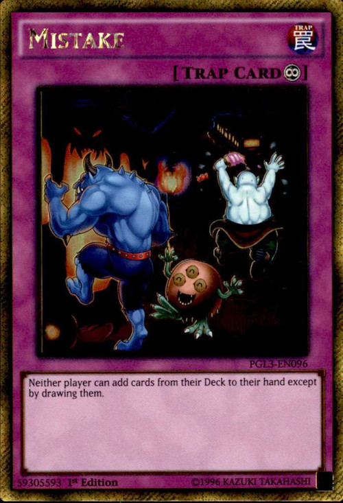 yugioh mistake card YU-GI-OH! - (PGL3-EN096) - Premium Gold: Infinite Gold - 1st Edition Originally released August 29 Yu-Gi-Oh Tech Tuesday | Mistake!
