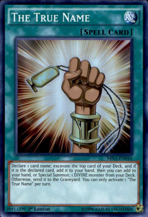 yugioh millennium pack single card super rare the true