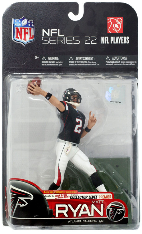 2 MATT RYAN Atlanta Falcons NFL QB Black Throwback Jersey